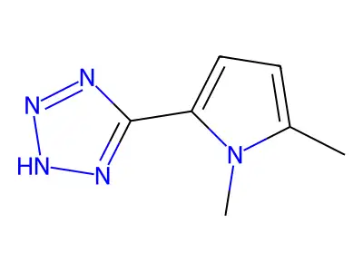 5-(1,5-dimethyl-1H-pyrrol-2-yl)-2H-tetrazole structure