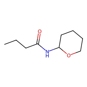Butyramide, N-tetrahydro-2-pyranyl- structure