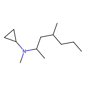 N-甲基-N-(4-甲基庚-2-基)环丙胺 structure