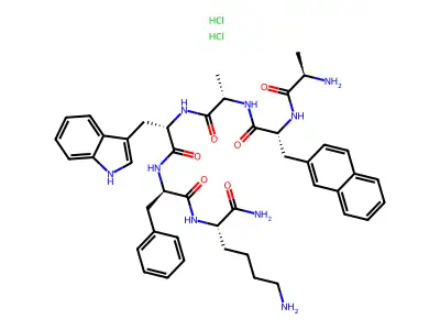 Pralmorelin dihydrochloride structure