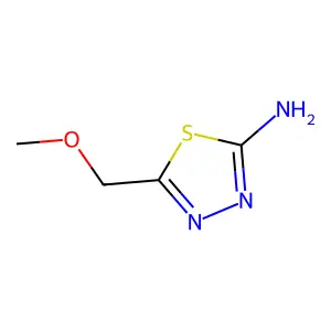5-(Methoxymethyl)-1,3,4-thiadiazol-2-amine structure