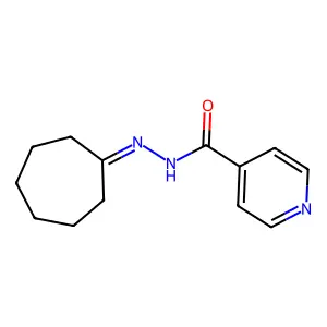 异烟酸环庚亚基酰肼 structure