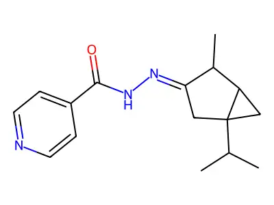 异烟酸3-亚侧柏亚基酰肼 structure