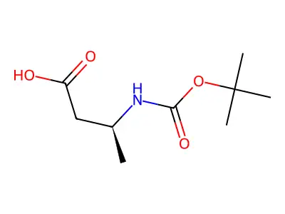 (R)-3-((叔丁氧基基)氨基)丁酸 structure