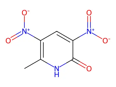 2-Hydroxy-6-methyl-3,5-dinitropyridine structure