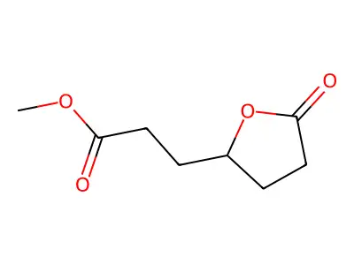 Methyl 3-(5-oxooxolan-2-yl)propanoate structure