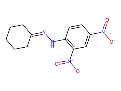 Cyclohexanone 2,4-dinitrophenylhydrazone structure