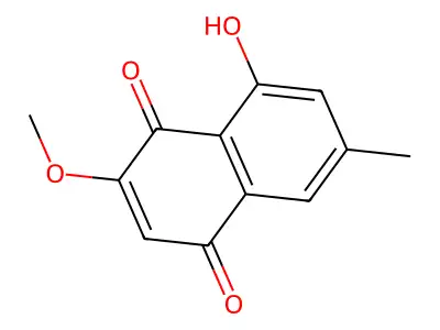 8-Hydroxy-2-methoxy-6-methyl-1,4-naphthoquinone structure