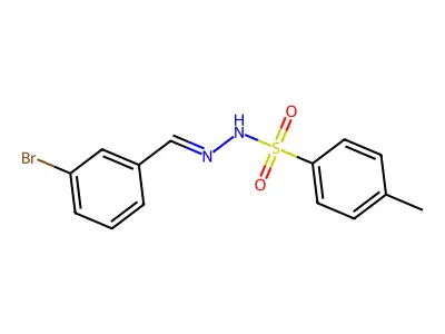 N-[(3-bromophenyl)methylideneamino]-4-methylbenzenesulfonamide structure