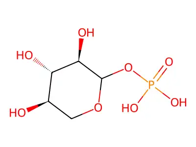 Xylose 1-phosphate structure
