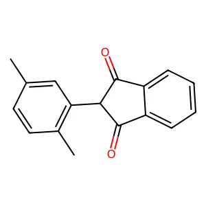 1,3-Indandione, 2-(2,5-dimethylphenyl)- structure