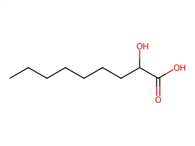 2-Hydroxynonanoic acid structure
