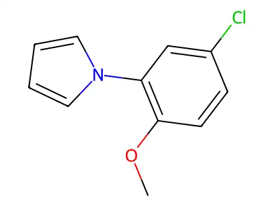 1-(5-chloro-2-methoxyphenyl)-1H-pyrrole structure