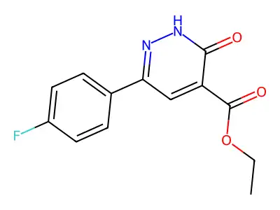 Ethyl 6-(4-fluorophenyl)-3-oxo-2,3-dihydropyridazine-4-carboxylate structure