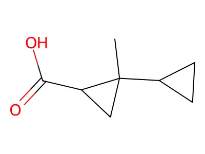 1-Methyl-1,1'-BI(cyclopropyl)-2-carboxylic acid structure