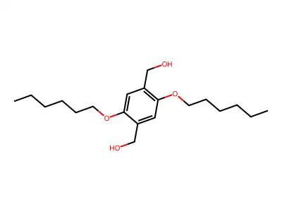 [2,5-Dihexoxy-4-(hydroxymethyl)phenyl]methanol structure
