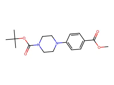 1-Boc-4-(4-methoxycarbonylphenyl)piperazine structure