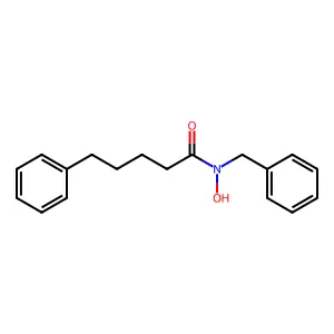 N-苄基-N-羟基-5-苯基戊酰胺 structure