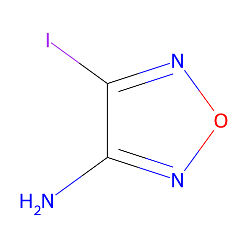 4-Iodo-1,2,5-oxadiazol-3-amine structure