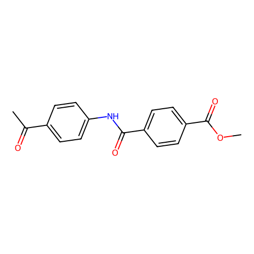 Methyl 4-((4-acetylphenyl)carbamoyl)benzoate structure