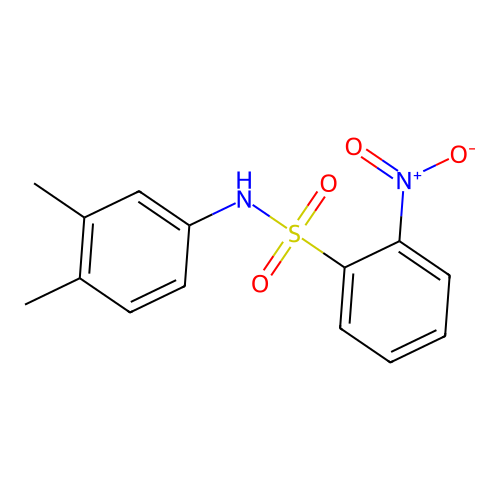 N-(3,4-二甲基苯基)-2-硝基苯磺酰胺 structure