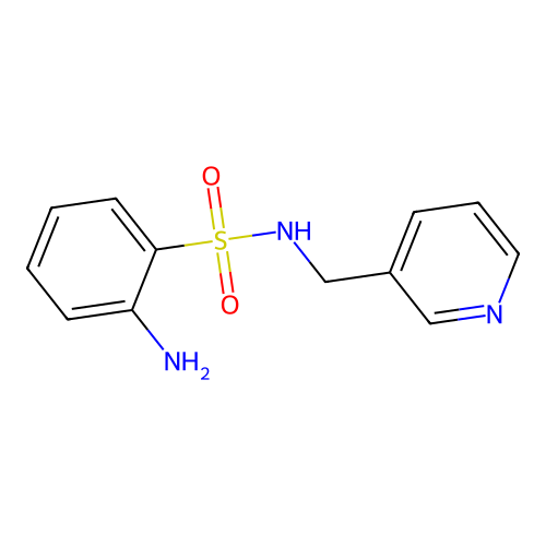 2-amino-N-(pyridin-3-ylmethyl)benzenesulfonamide structure