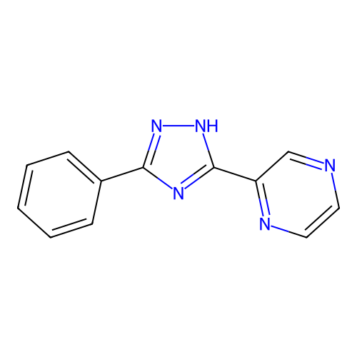2-(5-phenyl-1H-1,2,4-triazol-3-yl)pyrazine structure