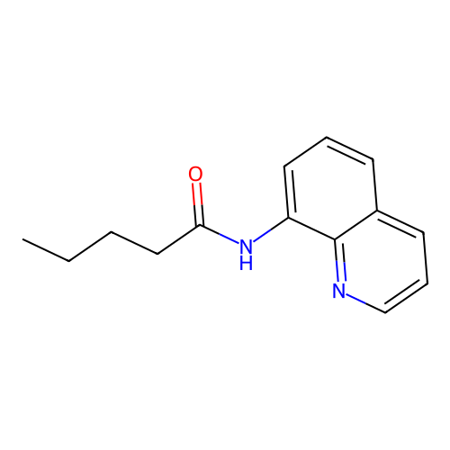 N-(8-quinolinyl)pentanamide structure