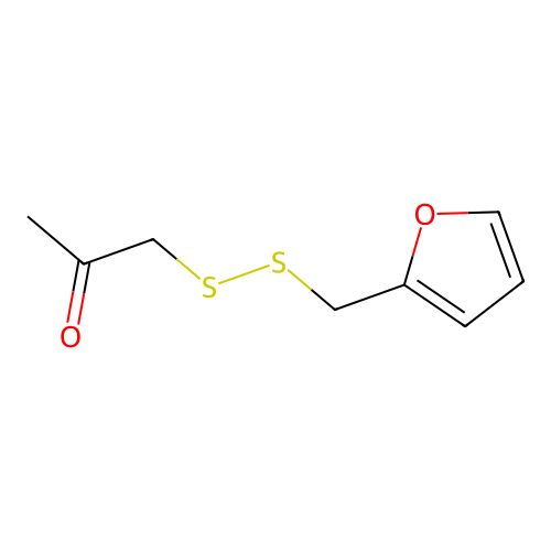 2-Furfuryl 2-oxo-propyl disulfide structure