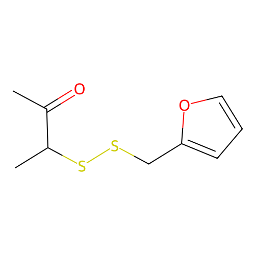 2-Furfuryl 2-oxo-3-butyl disulfide structure