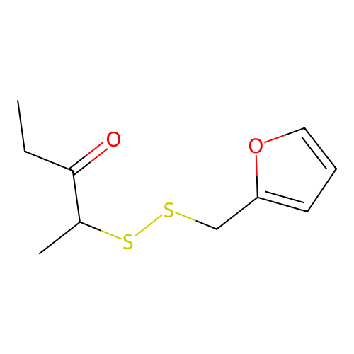 2-[(2-Furylmethyl)dithio]-3-pentanone structure