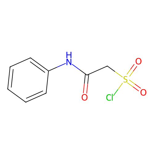 (Phenylcarbamoyl)methanesulfonyl chloride structure