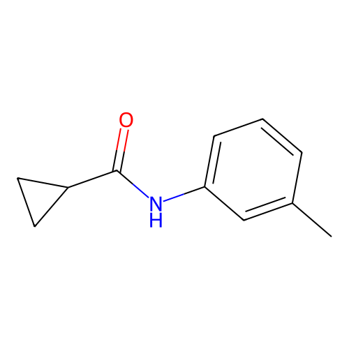 N-(3-methylphenyl)cyclopropanecarboxamide structure