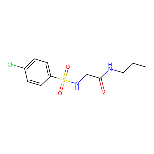 2-[(4-chlorophenyl)sulfonylamino]-N-propylacetamide structure