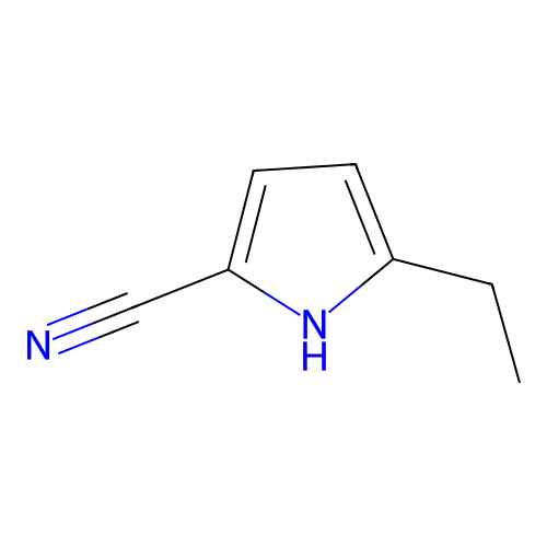 5-ethyl-1H-pyrrole-2-carbonitrile structure