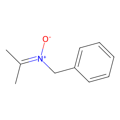 Benzenemethanamine, N-(1-methylethylidene)-, N-oxide structure