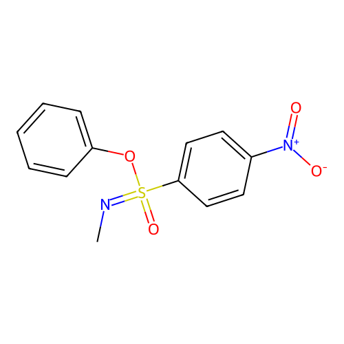 phenyl N-methyl-4-nitrobenzenesulfonimidate structure