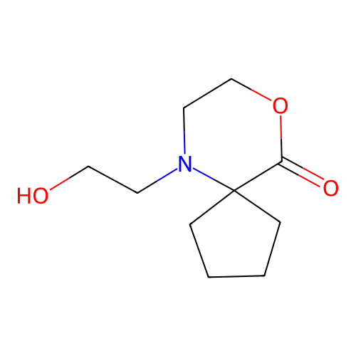 6-(2-Hydroxyethyl)-9-oxa-6-azaspiro(4.5)decan-10-one structure