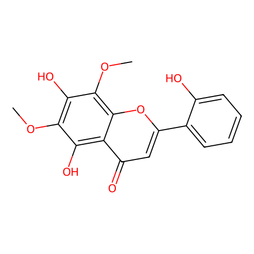 5,7,2'-Trihydroxy-6,8-dimethoxyflavone structure