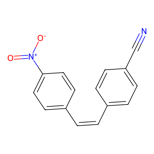 (Z)-4-Cyano-4'-nitrostilbene structure