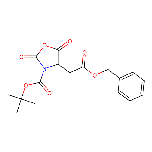 BOC-ASP(OBZL)-N-CARBOXYANHYDRIDE structure