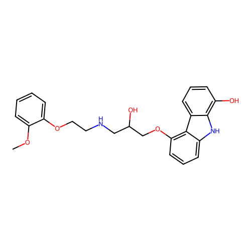 8-Hydroxycarvedilol structure