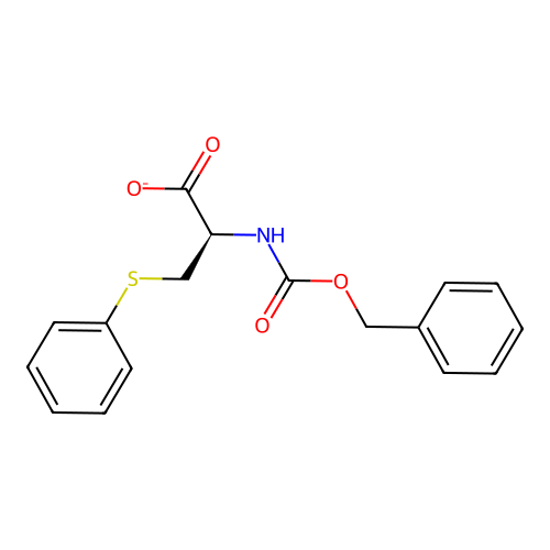2-{[(Benzyloxy)(hydroxy)methylidene]amino}-3-(phenylsulfanyl)propanoate structure