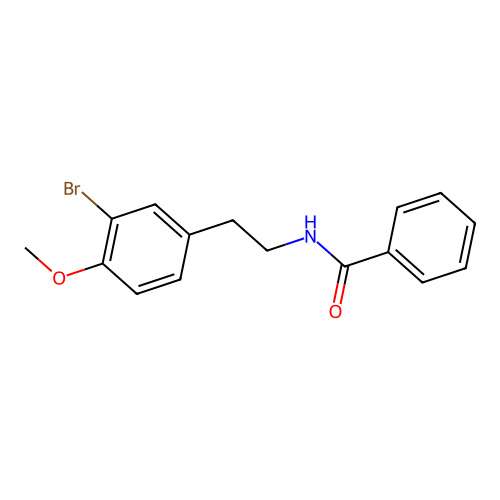 N-[2-(3-bromo-4-methoxyphenyl)ethyl]benzamide structure