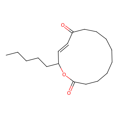 10-Oxo-11-octadecen-13-olide structure