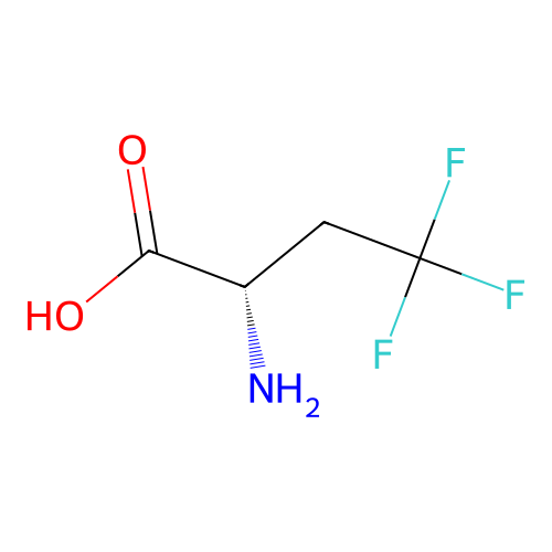(2S)-2-amino-4,4,4-trifluorobutanoic acid structure