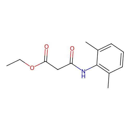 Propanoic acid, 3-((2,6-dimethylphenyl)amino)-3-oxo-, ethyl ester structure