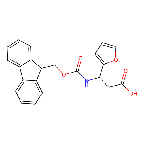 Fmoc-(S)-3-amino-3-(2-furyl)-propionic acid structure