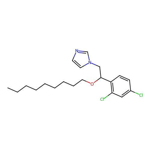1H-Imidazole, 1-[2-(2,4-dichlorophenyl)-2-(nonyloxy)ethyl]- structure