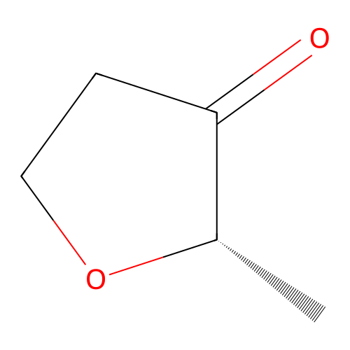(2S)-2-methyloxolan-3-one structure